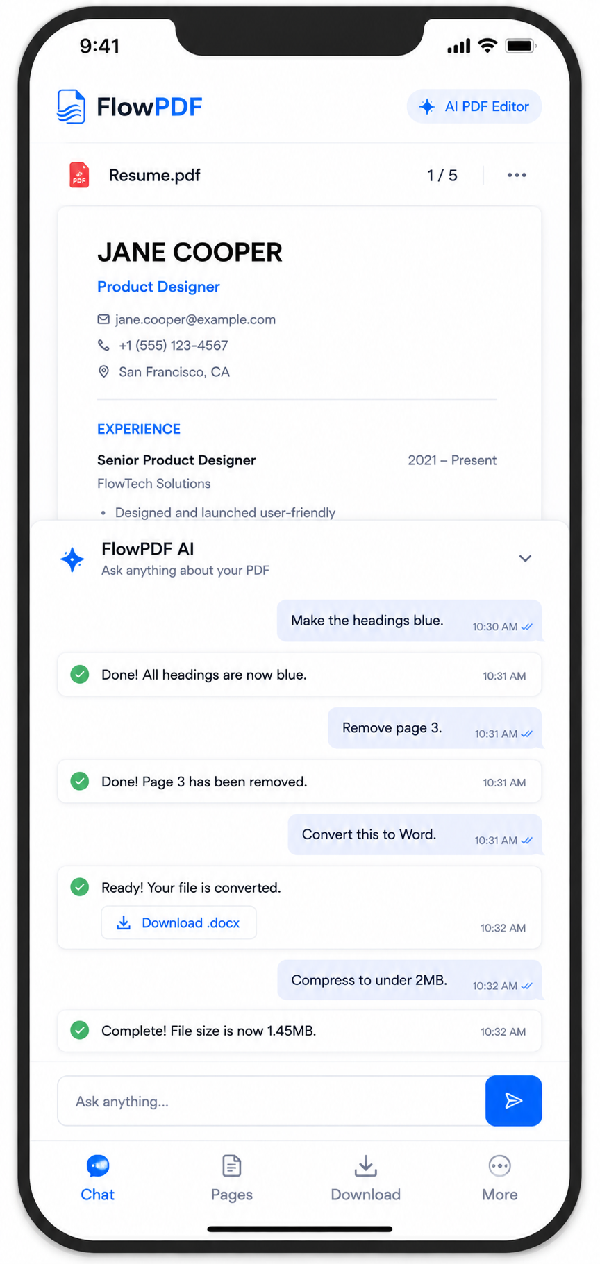 FlowPDF product preview
